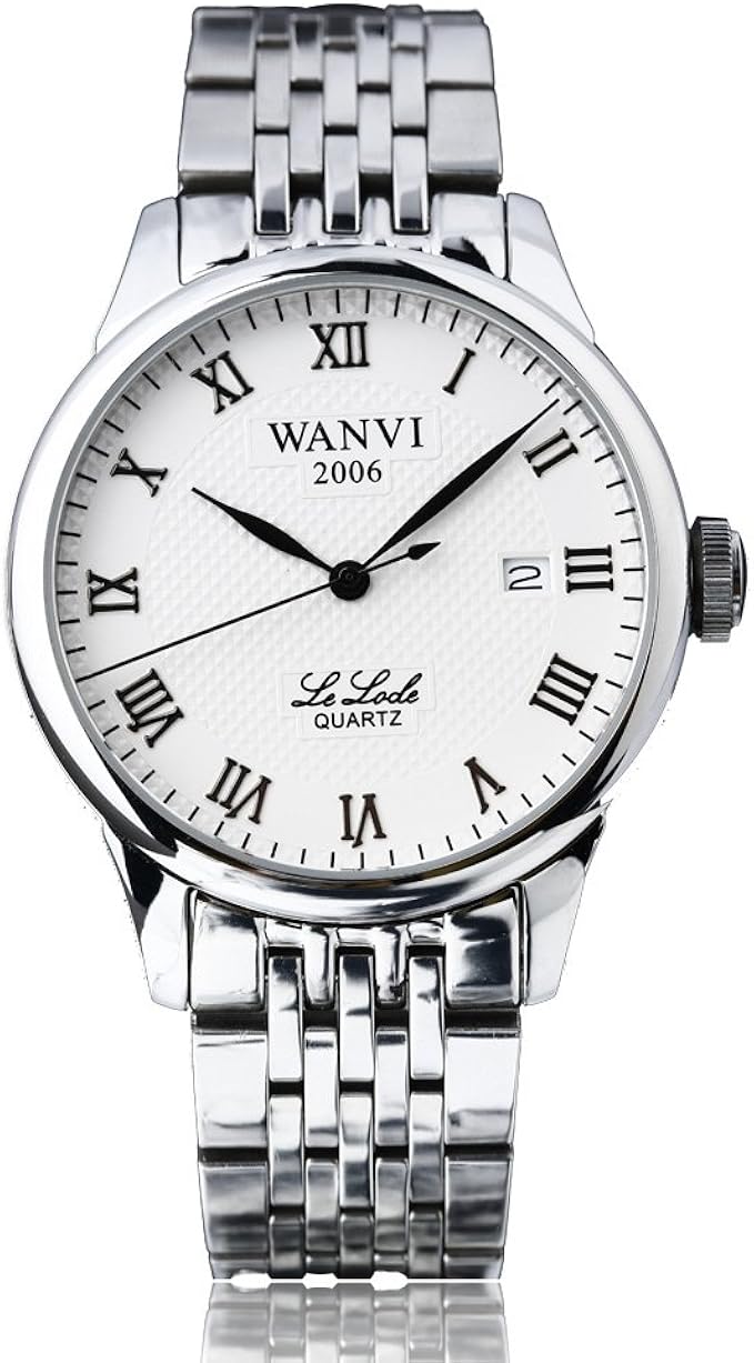 回至 万维wanvi手表 男士休闲石英表 商务男表 白面 w671m